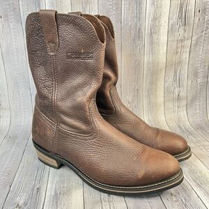 Brown Leather Cowboy Boots